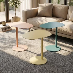 Modern Mini Side Table for Living Room and Dining for Small Home Apartment Coffee Table with Bed Design