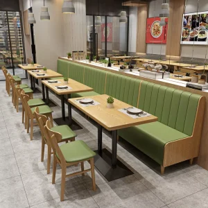 Modern Minimalism Commercial Solid Wood Table and Chair Set for Milk Tea Coffee Shops Restaurants Hotels
