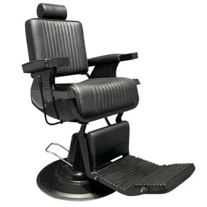 Modern Minimalism Metal Barber Chair Rotatable Non Foldable Hair Salon Commercial Furniture