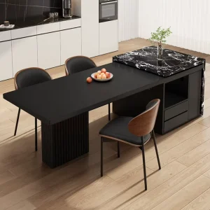 Modern Minimalist Bar Dining Table Extendable and Multifunctional for Kitchen Home Small Apartments High-end Countertop