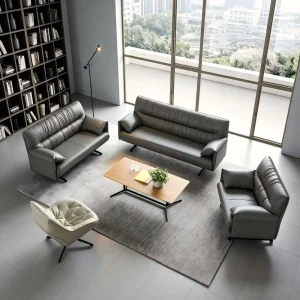 Modern Minimalist Business Office Sofa Reception Lounge Sofa for Office and Hotel Lobby Negotiation Area