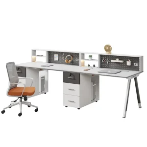 Modern Minimalist Commercial Computer Desk Employee Desk Wood grain Laminate Finish