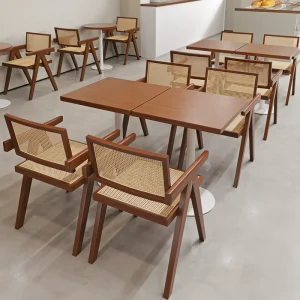 Modern Minimalist Commercial Furniture Fast Food Cafe Restaurant Table Sets