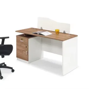 Modern Minimalist Durable Black Wood Office Computer Desk for Home Commercial Use HPL Furniture