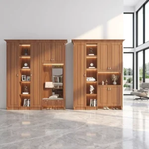 Modern Minimalist Entryway Shoe Cabinet Cushion Seat Functional Wardrobe Style Shoe Cabinet