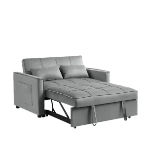 Modern Minimalist Expandable Fabric Leisure Sofa Bed