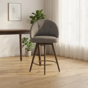 Modern Minimalist Fabric Upholstered Leisure Chair Customized Color for Apartment Hotel Home Dining Living Room Bar Counter