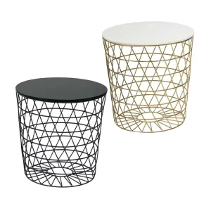 Modern Minimalist Farmhouse Design Metal Coffee Table Durable MDF Panel Convertible Storage Side Table Easy Clean Home Furniture