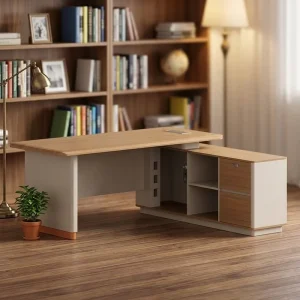 Modern Minimalist Foldable Executive Office Desk Chair Set Side Cabinet Wood Material 2m 24m Length Options Hospital Home Use