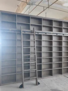 Modern Minimalist Full Wall Bookshelf wooden library cabinet living room wooden library wall bookcase shelf Customization