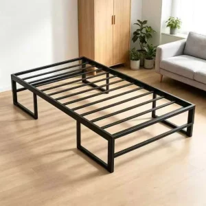 Modern Minimalist Iron Bed Frame with Disassembly Feature for Bedrooms Schools Dormitories Apartments