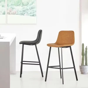 Modern Minimalist Ironwork Bar Stool for Milk Tea Shops Restaurants Commercial Use No Armrest Light Luxury Nordic Style Counter