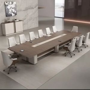 Modern Minimalist Large Business Conference Table MDF Material Wear resistant High end Office Negotiation Furniture