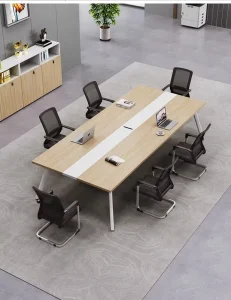 Modern Minimalist Large Conference Table Long Table Office Training Negotiation Table Meeting Room Multi person Conference Table