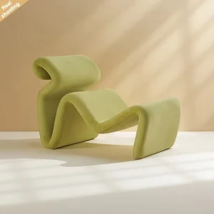 Modern Minimalist Lazy Recliner Italian Velvet Chaise Chairs Living Room Lounge Sofa Chair for Home Hotel