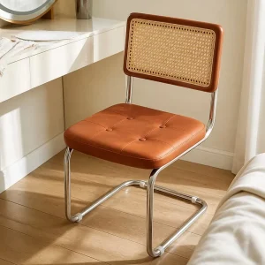 Modern Minimalist Light Luxury Medieval Style Restaurant Living Room Hotel Metal Leg Wassily Dining Chair Office Desk Chair