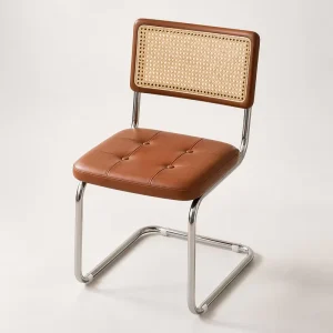 Modern Minimalist Light Luxury Medieval Style Restaurant Living Room Hotel Metal Leg Wassily Dining Chair Office Desk Chair