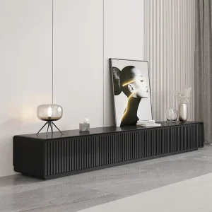 Modern Minimalist Living Room Bedroom TV Cabinet Foldable Floor Mount Custom Dimensions Colors Media Console Factory Supply