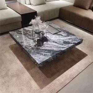 Modern Minimalist Living Room Coffee Table Marble Rock Panel Coffee Table Villa Low Coffee Table
