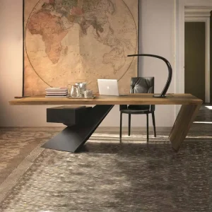 Modern Minimalist Loft Solid Wood American Style Executive Desk Large Boss Desk Computer