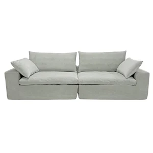 Modern Minimalist Luxury Upholstered Square Modular Sofa Sectional with Cloud Design for Living Room Home Apartment