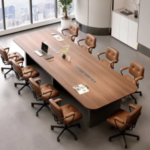 Modern Minimalist MDF Modular Extendable Conference Table 10-Seater Office Negotiation Chair Combination Commercial Use