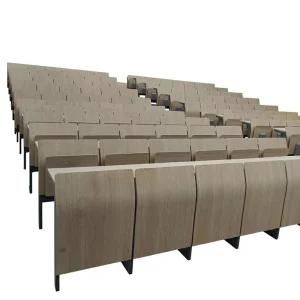 Modern Minimalist Metal Auditorium Seating for Classroom Lecture Hall Cinema Conference Hall Foldable Rotatable Bench Desk Sets