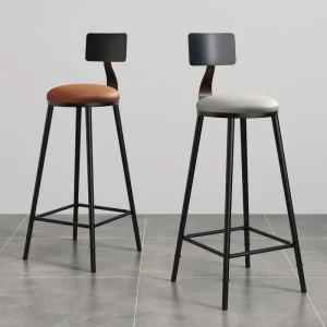 Modern Minimalist Metal Bar Stool for Home & Commercial Use Milk Tea Shops Cashier Desks China