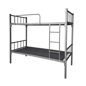Modern Minimalist Metal Double Bed Suitable for Bedrooms School Dormitories Construction Site Staff Dormitories