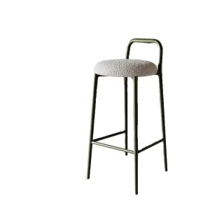 “Modern Minimalist Metal Frame Bar Stool with Backrest for Home & Commercial Use 2 Year Warranty