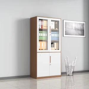 Modern Minimalist Metal Office Filing Cabinet Large Capacity Lockable Locker Cabinet for Secure Document Storage or Organization
