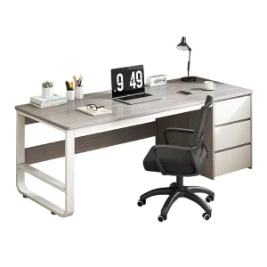 Modern Minimalist Office Desk Computer Table with Drawers Ergonomic Staff Workstation for Home Office