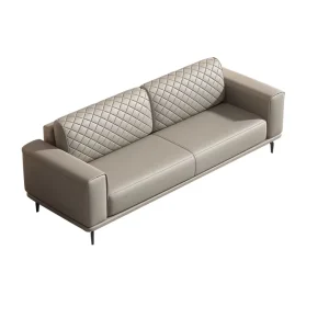 Modern Minimalist Office Reception Guest Sofa and Coffee Table Set Customizable Commercial Furniture