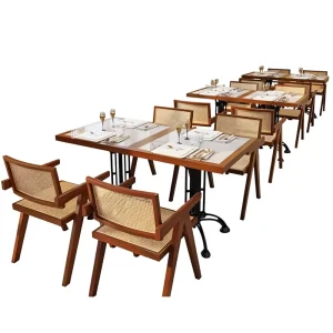 Modern Minimalist Restaurant Furniture Table Chair Sets Multifunctional Solid Wood Commercial Dining Tables Chairs Restaurants