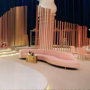 Modern Minimalist S Shape Curved Durable Fabric Sofa Set for Rest Living Room Hotel Villa