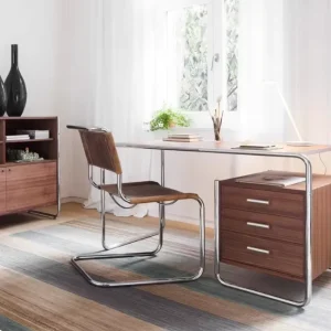 Modern Minimalist Saddle Leather Cantilever Chair Dining Chair Homestay Hotel Reception Waiting Negotiation Office Chair