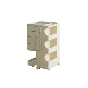 Modern Minimalist Scandinavian Storage Cabinet Creative Bedside Table Mobile Snack Cart for Dining & Home for Hotel Use