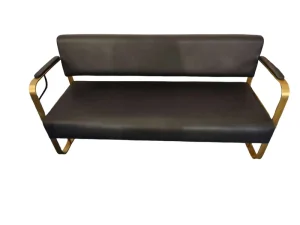 Modern Minimalist Sofa & Salon Waiting Chair Stainless Steel Furniture for Home School Supermarket Workshop Bathroom