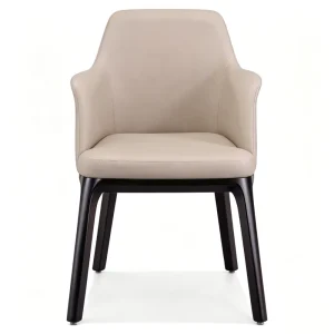 Modern Minimalist Solid Wood Armrest Office Negotiation Chair Backrest Reception Leisure Chair for Hotel Restaurant Club