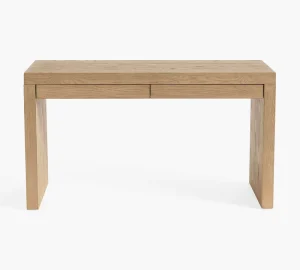 Modern Minimalist Solid Wood Office Desk with Drawers Storage Writing Desk