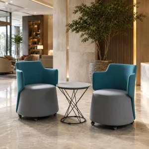 Modern Minimalist Solid Wood Single Negotiation Chair Cushioned Seat for Office Reception Hotel Sales Showroom Exhibition Use