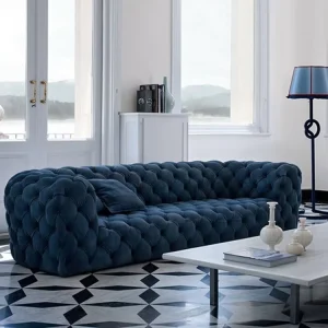 Modern Minimalist Straight Sectional Sofa Couch for Living Room