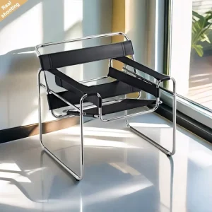 Modern Minimalist Style Comfortable Sofa Chair Armchair Metal Frame Accent Living Room Lounge Chair
