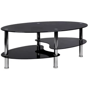 Modern Minimalist Tempered Glass Coffee Table for Small Apartment Living Room Double Layer Transparent Side Table Home Furniture