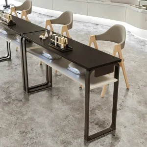 Modern Minimalist Wood Nail Table Set for Salon and Living Room