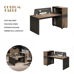 Modern Modular 1 2 4 6 Seat Company Staff Table Easy Assemble Open Work Spaces Comfortable Workstation Office Staff Desk