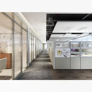 Modern Modular Computer Desk Workstation Standard Office Cubicle Size