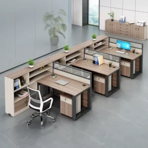 Modern Modular Convertible Wooden Office Furniture Coffee Table Chairs Desk Partition Workstations