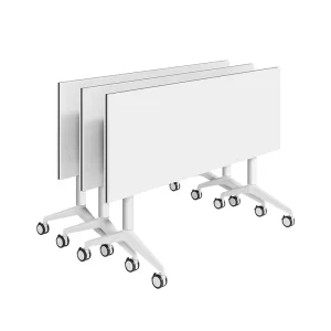 Modern Modular Elegant Scratch Resistant Movable Splicing Training Strip Folding Wooden Conference Table Chair Combination