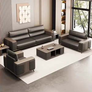 Modern Modular Leather Sofa Set New Design Indoor Office Furniture Sofas for Home Use
